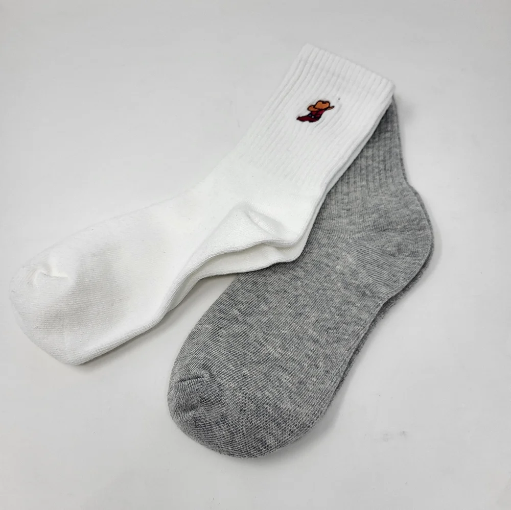 Lucky Brand Women 2 Pack‎ Embroidered Cowboy Socks New